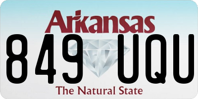 AR license plate 849UQU
