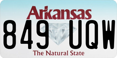 AR license plate 849UQW