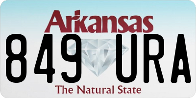 AR license plate 849URA