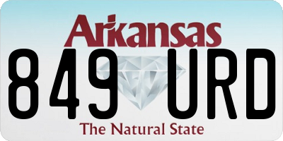 AR license plate 849URD