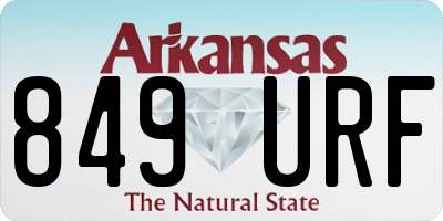 AR license plate 849URF