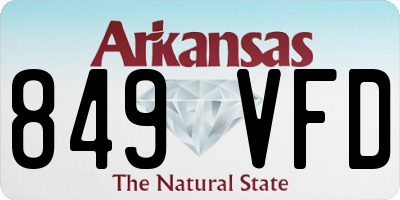 AR license plate 849VFD