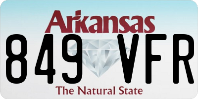 AR license plate 849VFR