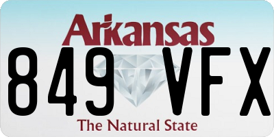 AR license plate 849VFX