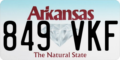 AR license plate 849VKF