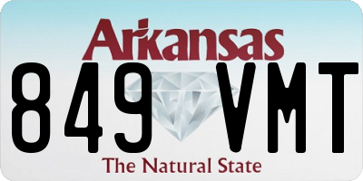 AR license plate 849VMT