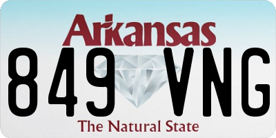 AR license plate 849VNG