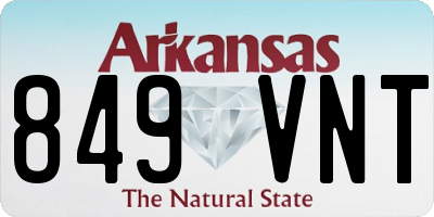 AR license plate 849VNT
