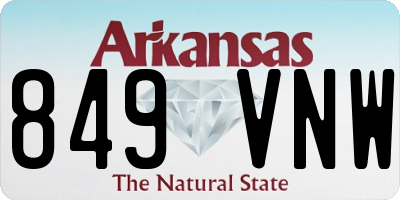 AR license plate 849VNW