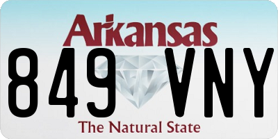 AR license plate 849VNY