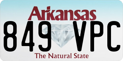 AR license plate 849VPC