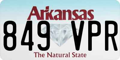 AR license plate 849VPR