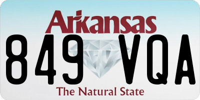 AR license plate 849VQA