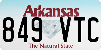 AR license plate 849VTC
