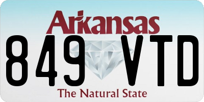 AR license plate 849VTD