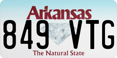 AR license plate 849VTG