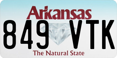 AR license plate 849VTK