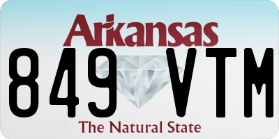 AR license plate 849VTM