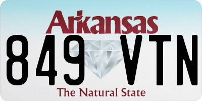 AR license plate 849VTN