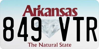 AR license plate 849VTR