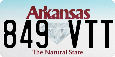 AR license plate 849VTT