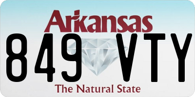 AR license plate 849VTY