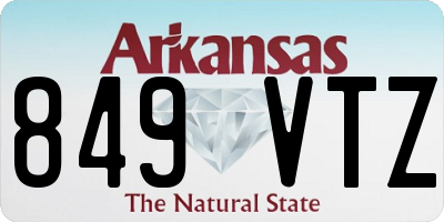 AR license plate 849VTZ