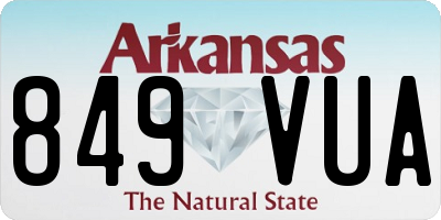 AR license plate 849VUA