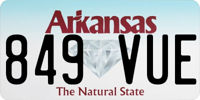 AR license plate 849VUE
