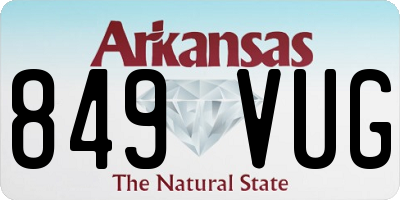 AR license plate 849VUG
