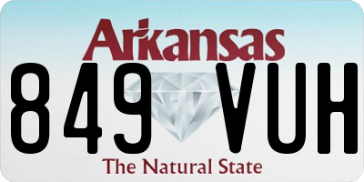 AR license plate 849VUH