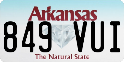 AR license plate 849VUI