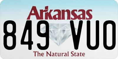 AR license plate 849VUO