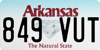 AR license plate 849VUT