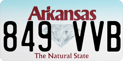 AR license plate 849VVB