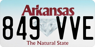 AR license plate 849VVE