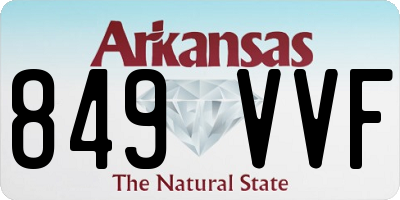 AR license plate 849VVF