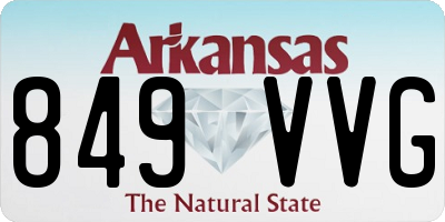 AR license plate 849VVG