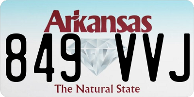 AR license plate 849VVJ