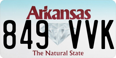AR license plate 849VVK