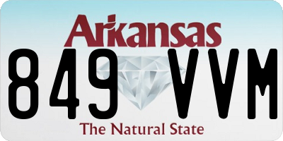 AR license plate 849VVM