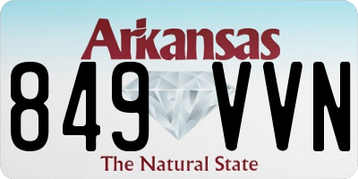 AR license plate 849VVN