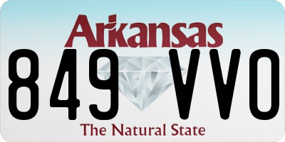 AR license plate 849VVO