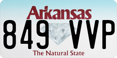 AR license plate 849VVP