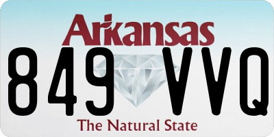 AR license plate 849VVQ
