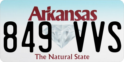 AR license plate 849VVS