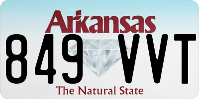 AR license plate 849VVT