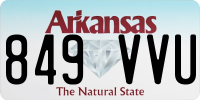AR license plate 849VVU