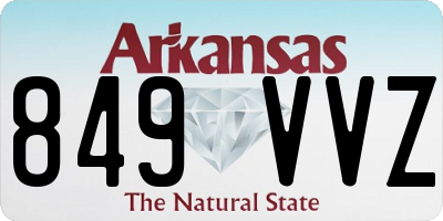 AR license plate 849VVZ