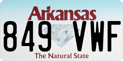 AR license plate 849VWF